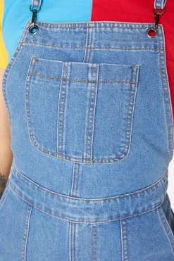 Aggro Bib Denim Playsuit
