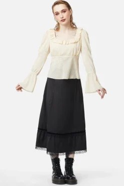 All Of White Sheer Blouse