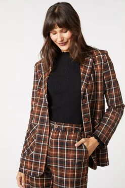 Amber Check Blazer