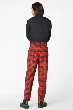 Arcana Tartan Pleat Pant