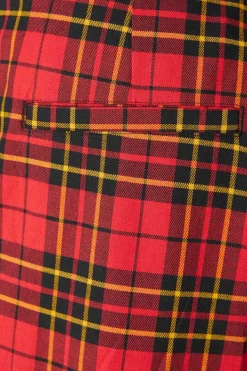 Arcana Tartan Pleat Pant