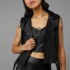 Back At It Pu Biker Vest