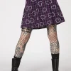 Barbed Heart Check Skirt