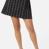 Barbed Wire Pleated Slider Skirt