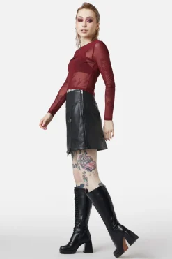 Basic Mesh Long Sleeve Top