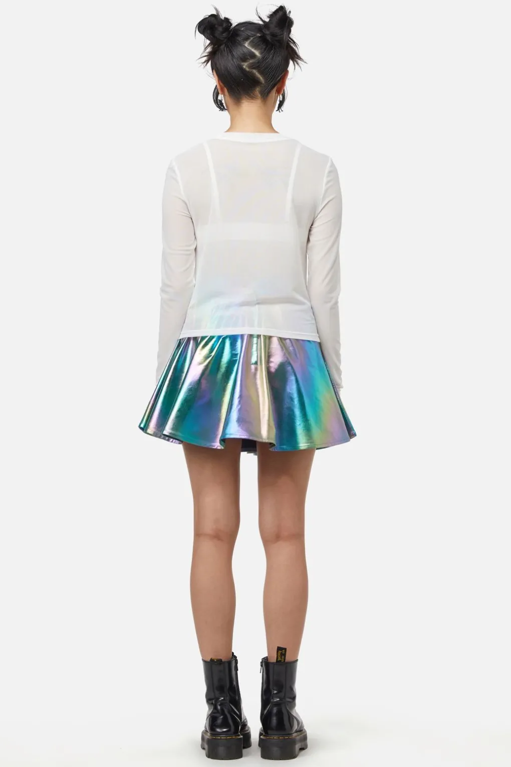 Basic Mesh Long Sleeve Top