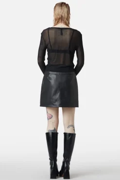 Basic Mesh Long Sleeve Top