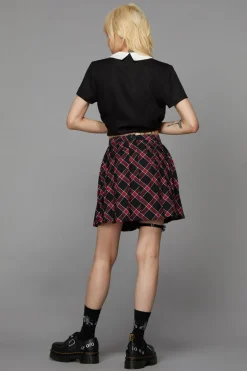 Batty Goth Tartan Skirt