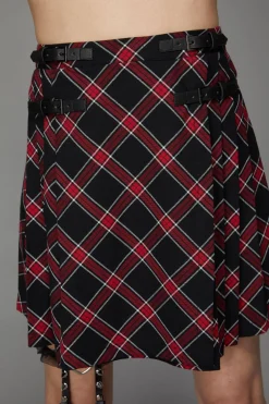 Batty Goth Tartan Skirt