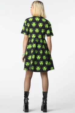 Biohazard Print Smock Dress