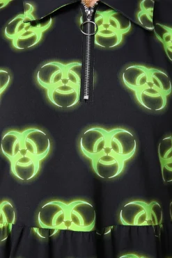 Biohazard Print Smock Dress