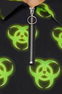 Biohazard Print Smock Dress