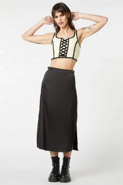 Birth Chart Midi Slit Skirt