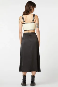 Birth Chart Midi Slit Skirt