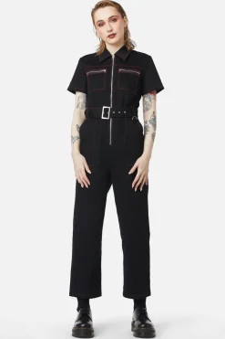 Bitter Recluse Contrast Stitch Jumpsuit