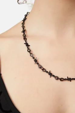 Black Barbed Wire Necklace