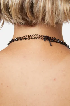 Black Cross Necklace