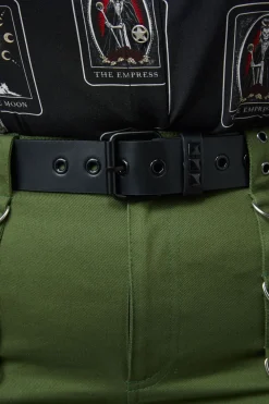 Black On Black Stud Belt