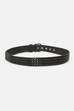 Black On Black Stud Belt