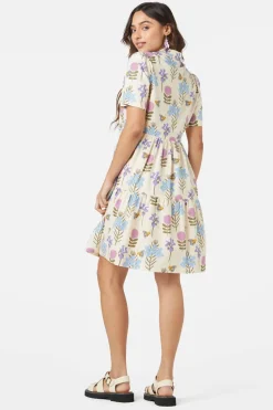 Blue Bee Shirt Dress