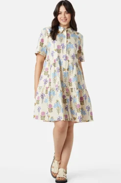 Blue Bee Shirt Dress