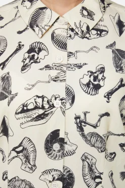 Body Fossils Printed Blouse