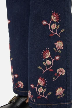 Boho Paisley Emb Jean