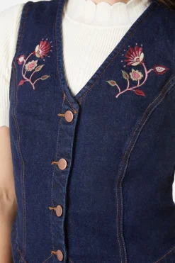 Boho Paisley Emb Vest