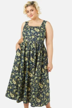 Boho Paisley Midi Dress