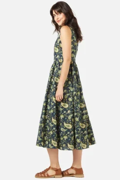 Boho Paisley Midi Dress