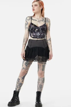 Boudoir Satin Lace Skort