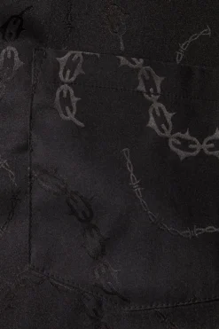 Bound U0026 Chained Satin Long Sleeve Shirt