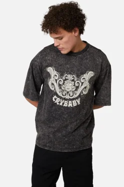 Break Their Hearts Acid Wash Tee