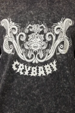 Break Their Hearts Acid Wash Tee