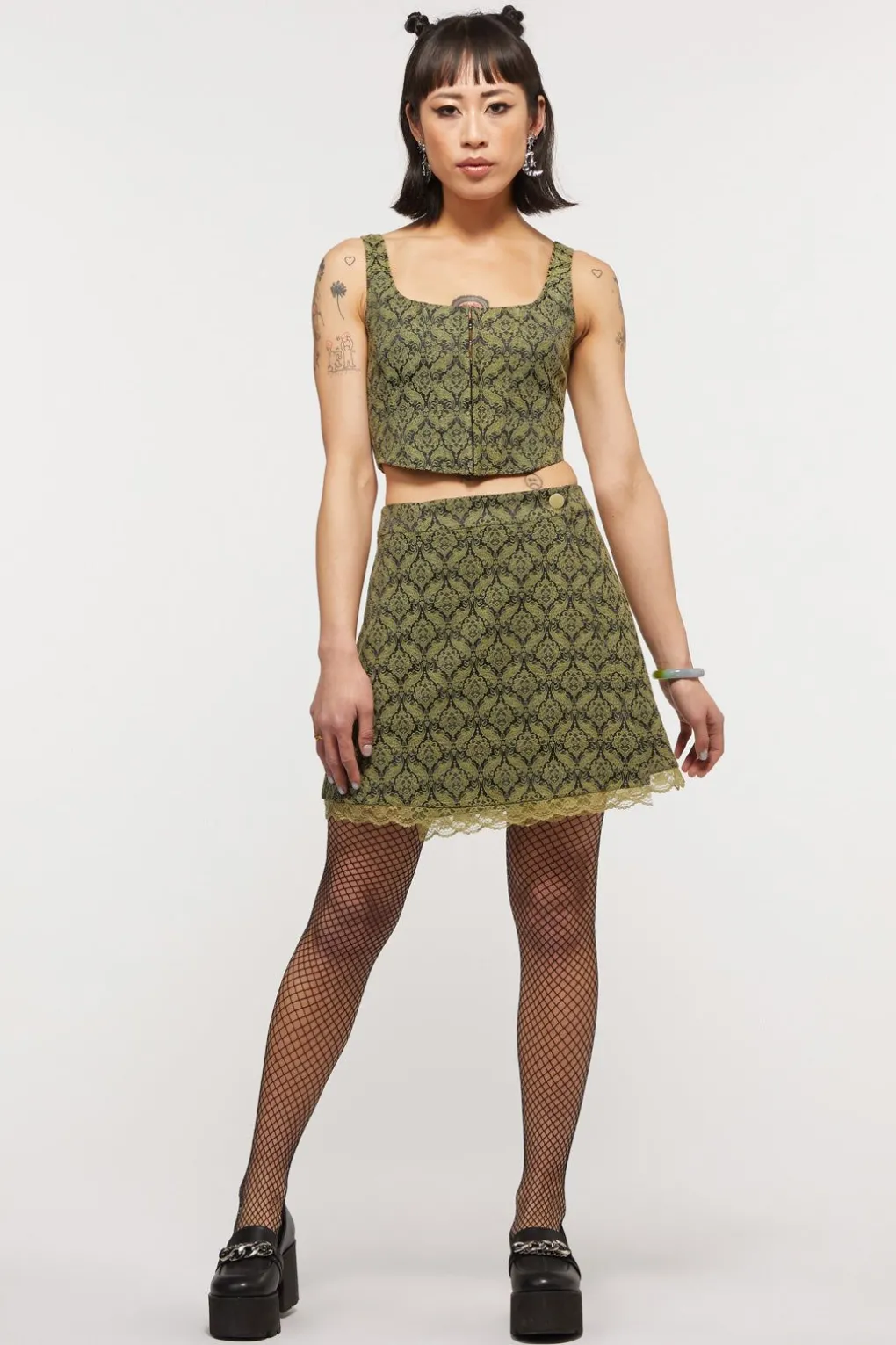 Brocade Lita Lace Skirt