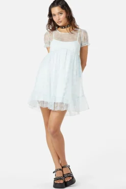 Butterflies On The Wall Mesh Dress