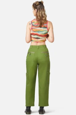 Cargo Drill Zipper Pants