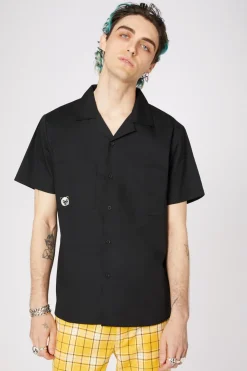 Cat Embroidery Ss Shirt