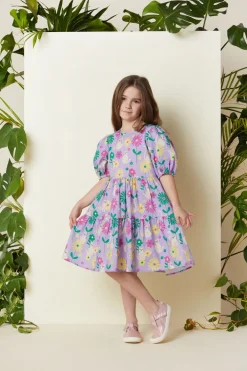 Cat Flower Kids Dress
