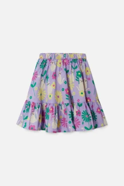 Cat Flower Kids Skirt