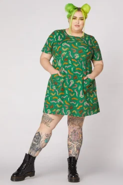 Caterpillar Smock Dress