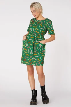 Caterpillar Smock Dress