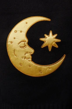 Celestial Applique Knit Scarf