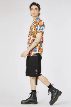 Cereal Print Cotton Ss Shirt