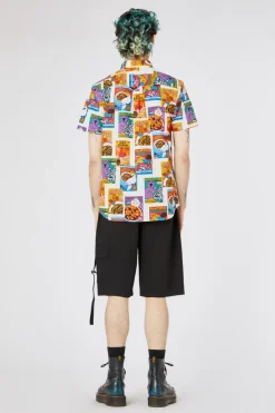 Cereal Print Cotton Ss Shirt