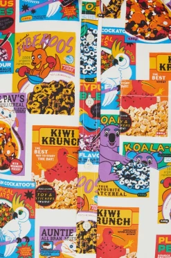 Cereal Print Cotton Ss Shirt