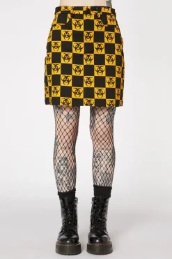 Check Biohazard Mini Skirt