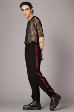 Check Print Goth Trackpant