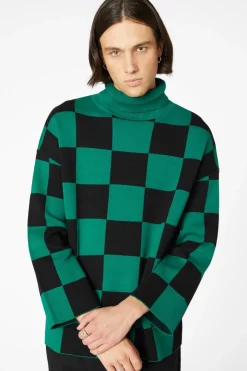 Checkerboard Oversize Knit
