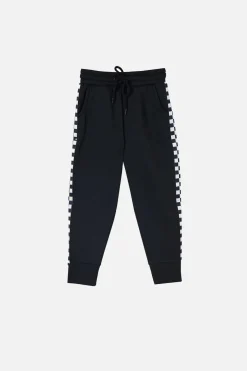Checkerboard Trim Kids Pant